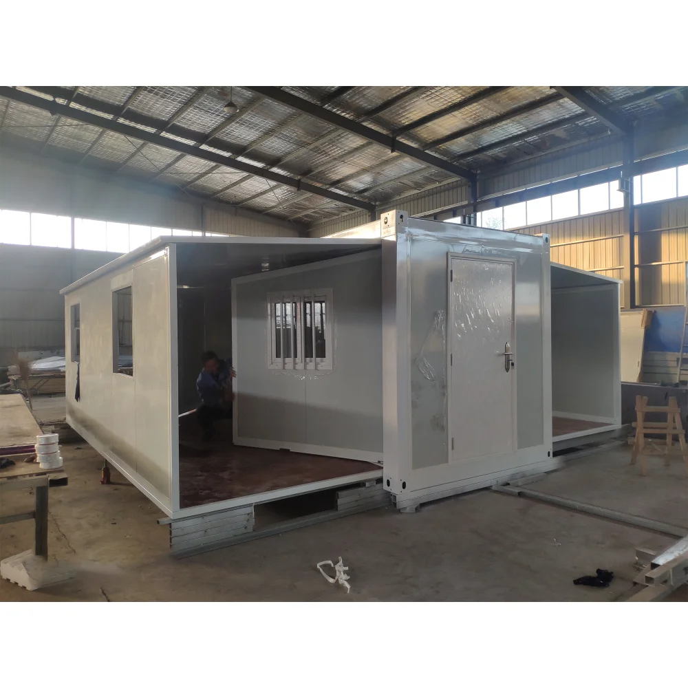 Customized Modular Prefab House Expandable Flat Pack Steel Sandwich Panel For Office Building Entry Shop Living Room Workshop Be