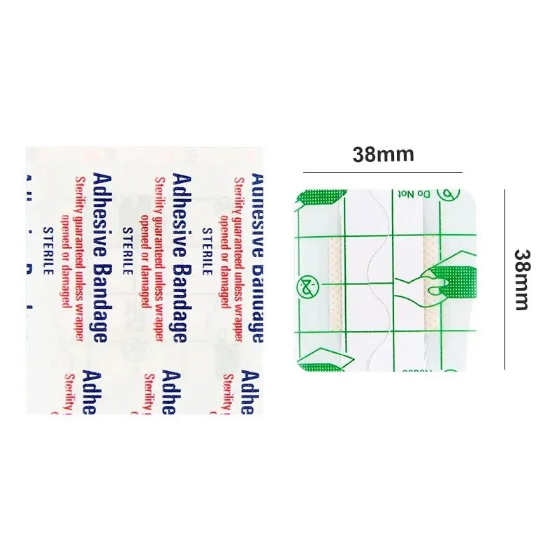 50pcsBand-Aid Quadrado Transparente PU Para Crianças, Impermeável, Bandagem Adesiva Hemostática, Adesivo Protetor, 38x38mm