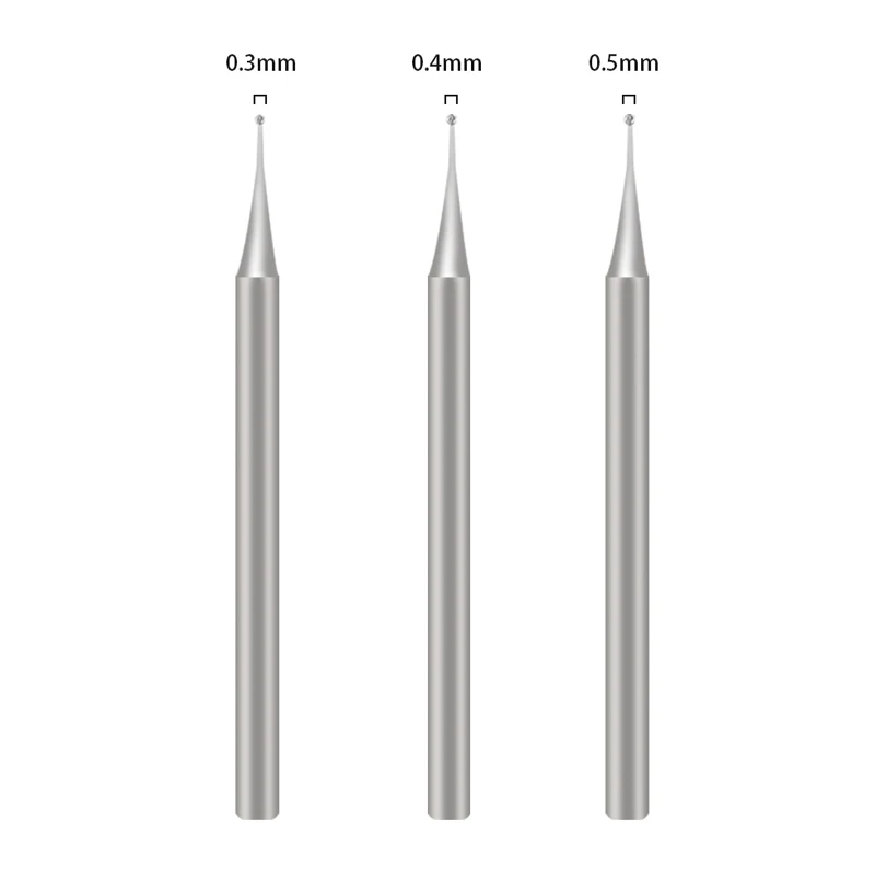 1/3Pcs precision grinding pen tips 0.3MM 0.4MM 0.5MM Drill bit universal to 2.35mm Grinding pen for PCB Motherboard drilling