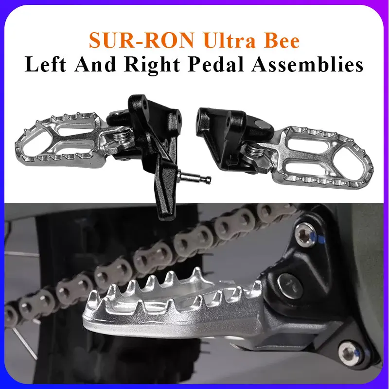 For SURRON Ultra Bee Left and Right Pedal Assemblies UltraBee Special Accessories Left and Right Pedal Assembly Pedal Assembly