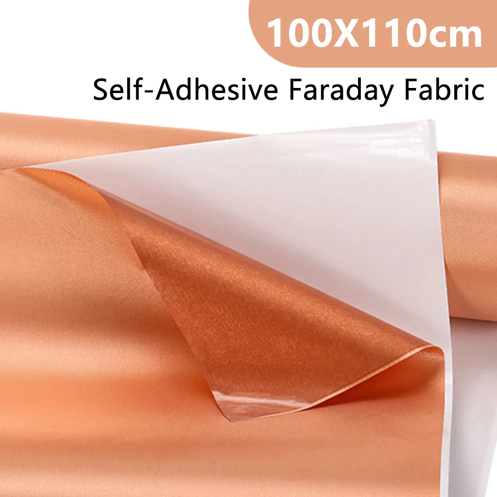 100X110cm selbstklebendes, strahlungsabweisendes Faraday-Gewebe, EMF-Schutzstoff, Signalblockiermaterial zur Auskleidung von Schutzhüllen DI – Detail 1