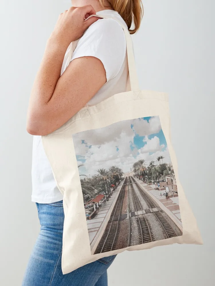 Fullerton Train Station Tote Bag tote bag women custom fabric bag Handbags women Canvas Tote