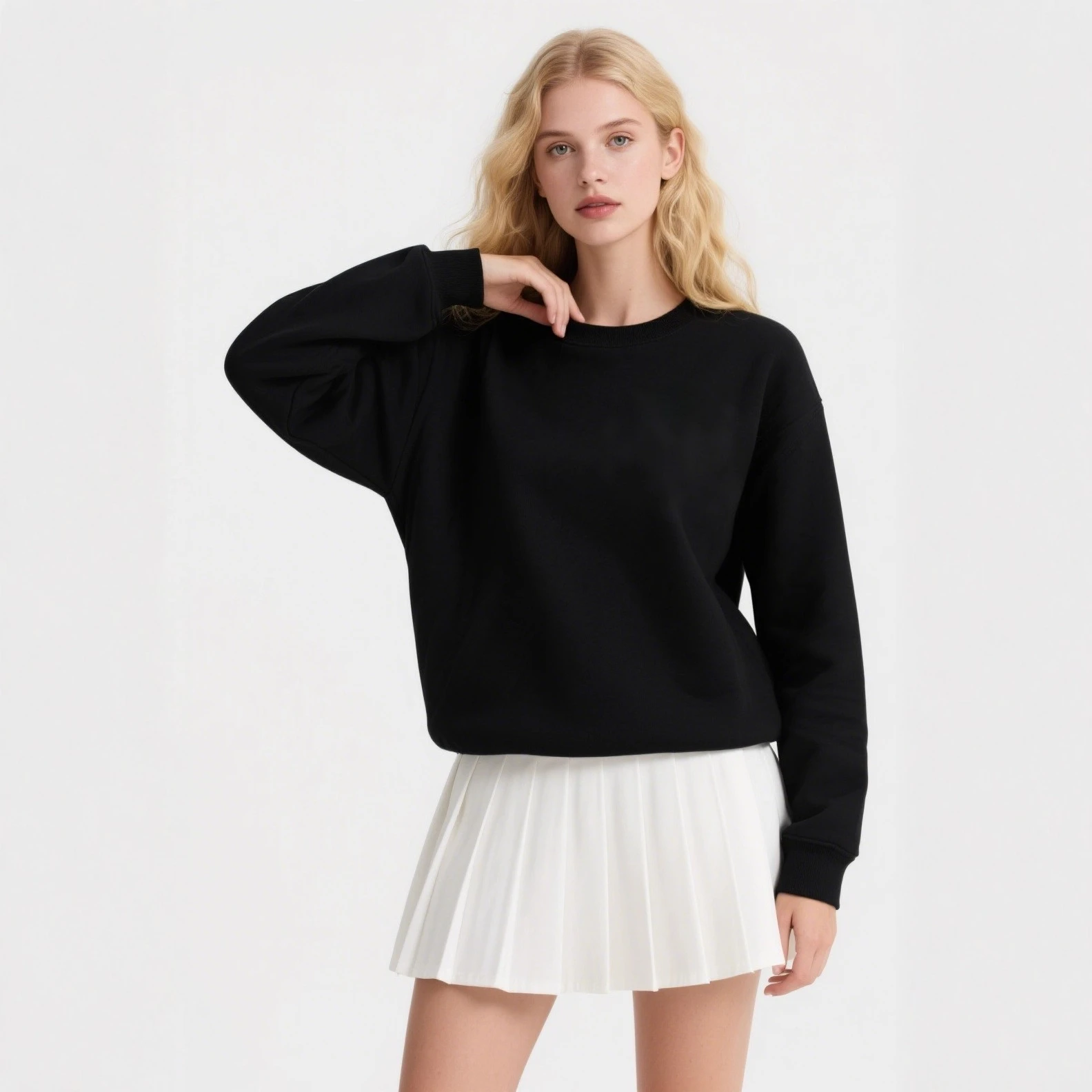 

Comfortable Loose Fit Sweatshirt 2026, Women's LO Yoga Top, Soft Casual Crewneck Pullover for Lounge Athletic Wear​