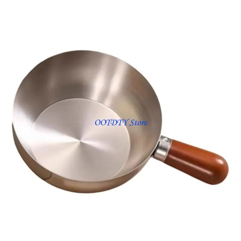 

Чаша для рамэна из нержавеющей стали 367A, оснащенная термоизоляционной ручкой, идеально подходит для варки, жарки и детского