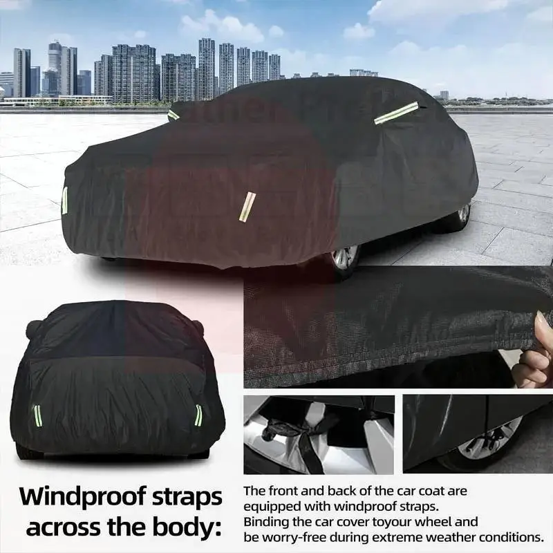 لسكودا كودياق 2016 2023 في الهواء الطلق كامل مقاوم للماء الغبار حماية ظلة الملحقات الخارجية أغطية السيارات #3