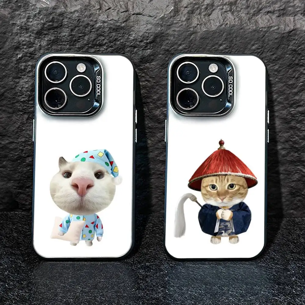 

Big-eyed goofy CAT Mouse Phone Case For IPhone 16 17 15 14 12 13 Pro Max Black Color Shockproof Cover