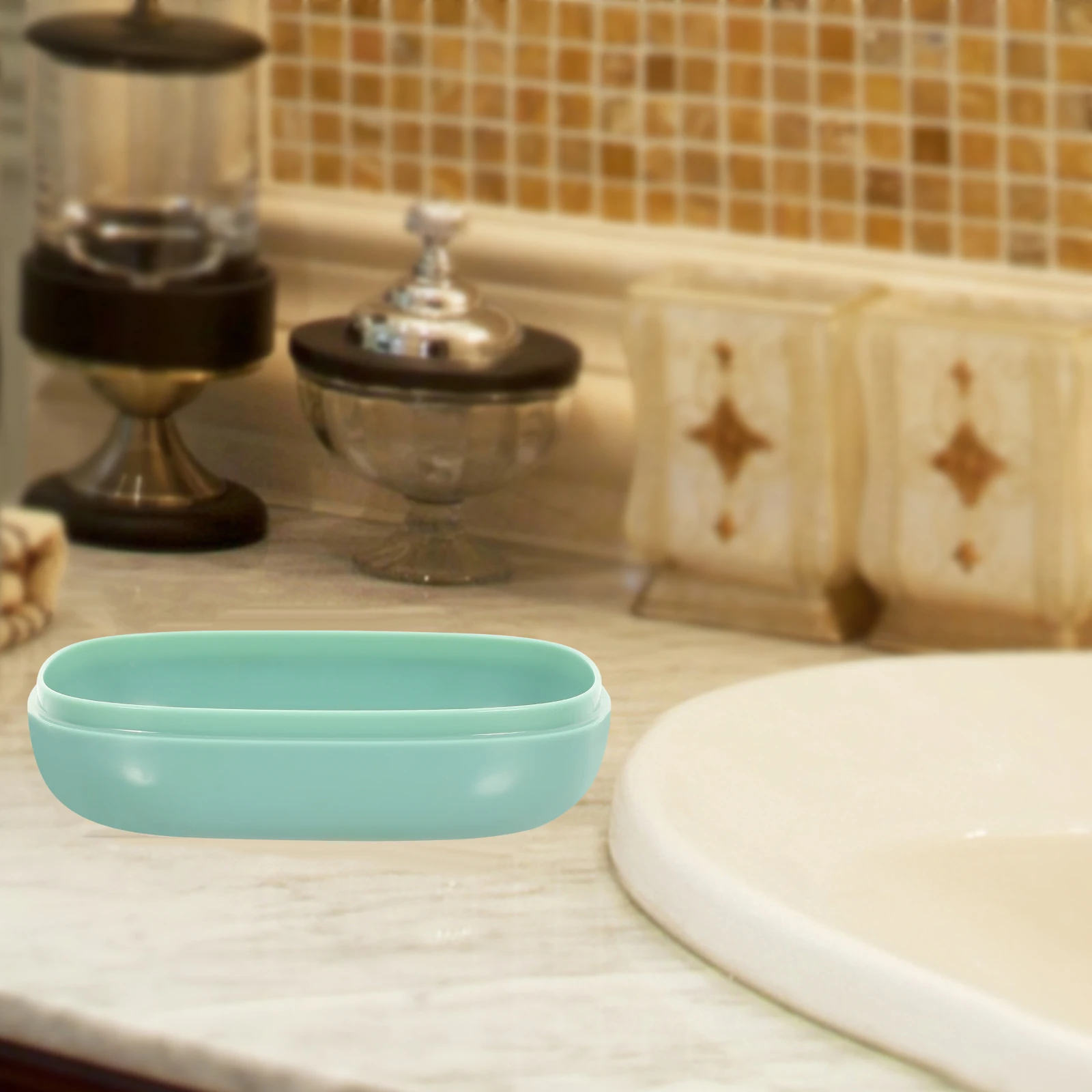 

Premium Waterproof Dish Holder Bathroom Organizer Tray Home Shower Travel Portable Soap Container Storage Rack Drain