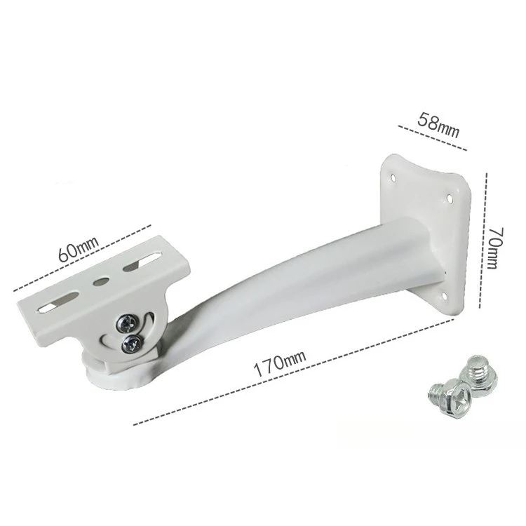 2pcs Security Camera Wall Mount Bracket, 18cm Heavy‑Duty Multi‑Direction Swivel Mount for CCTV Surveillance Camera
