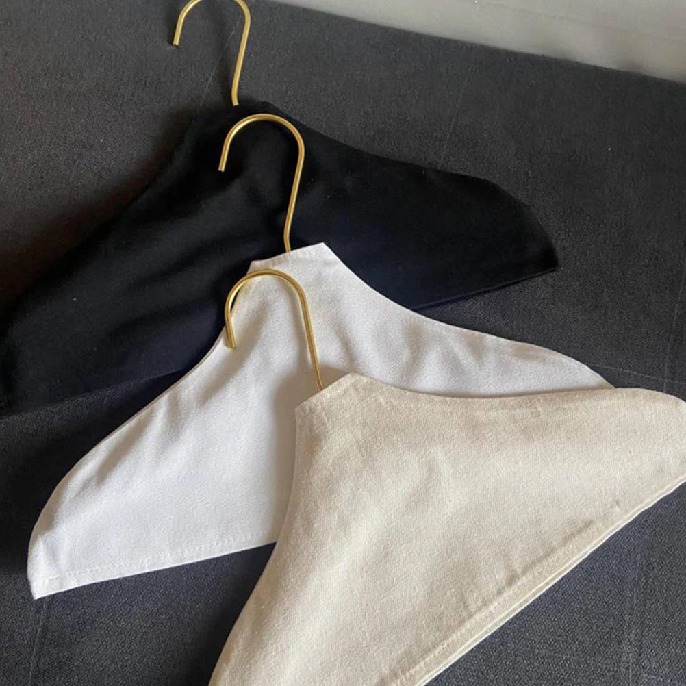 

3 Pcs Covers Anti-slip Cloth Ladies Non Fall Clothes Drying Dust-proof Sailcloth Dress Hanger Protector Set Shoulder Guard