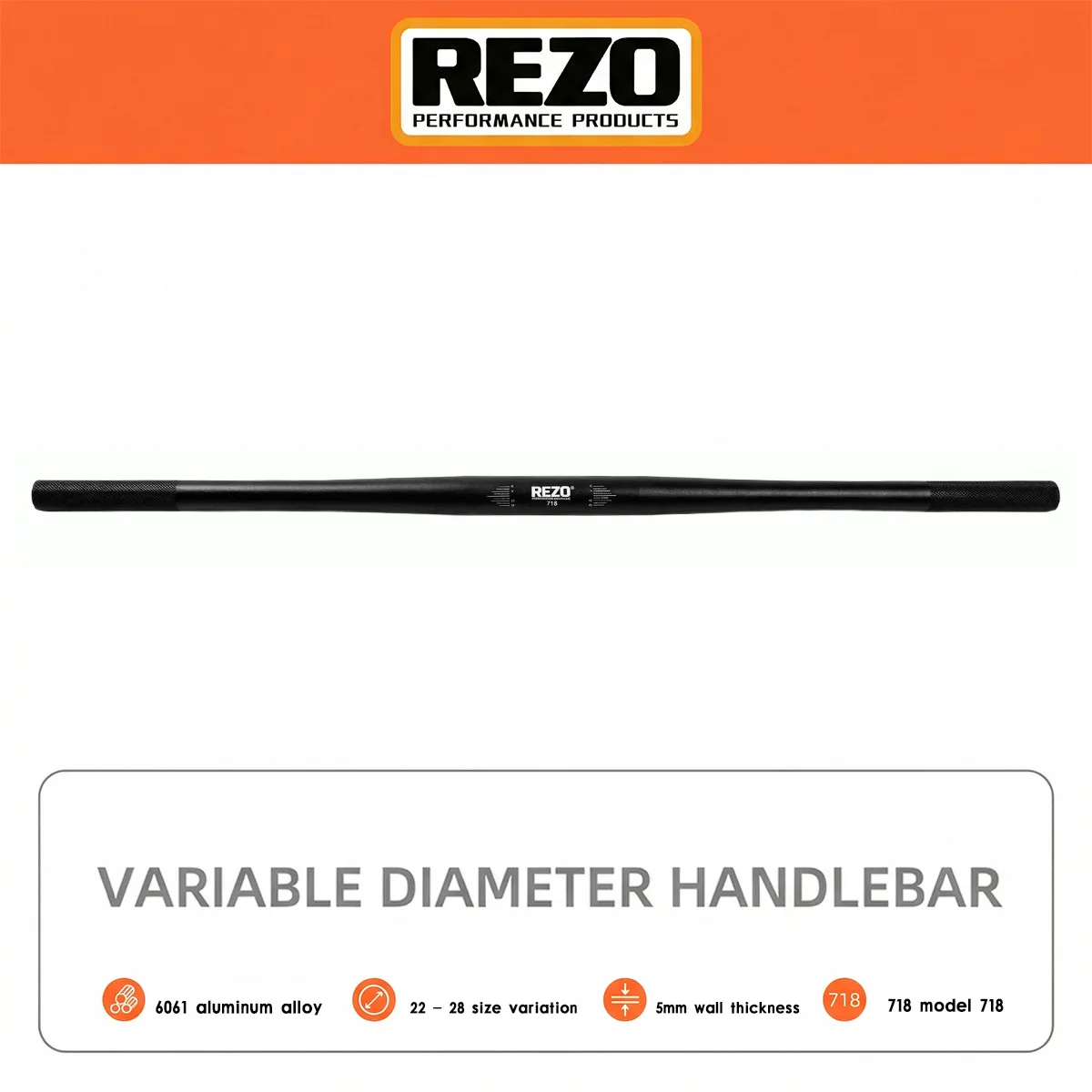 Universal 22-28mm Variable Diameter Motorcycle Steering Wheel Handlebar Motocross Retro Handle Drag Straight Bar