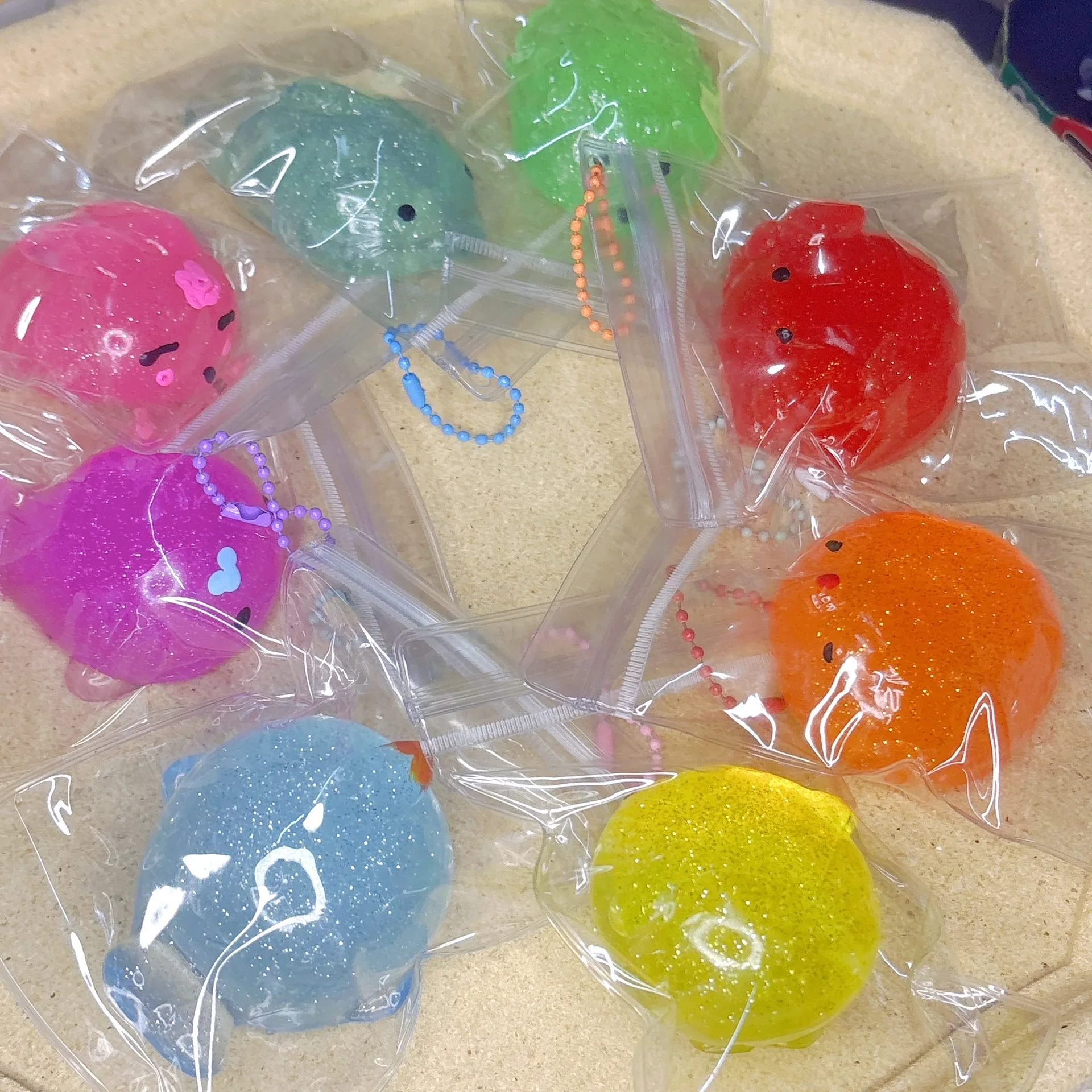 Juguetes de Squishies brillantes para aliviar el estrés, fiesta para niños, Animal Mochi, fiesta de cumpleaños para niños, premios en el aula, bolsas de regalos, relleno