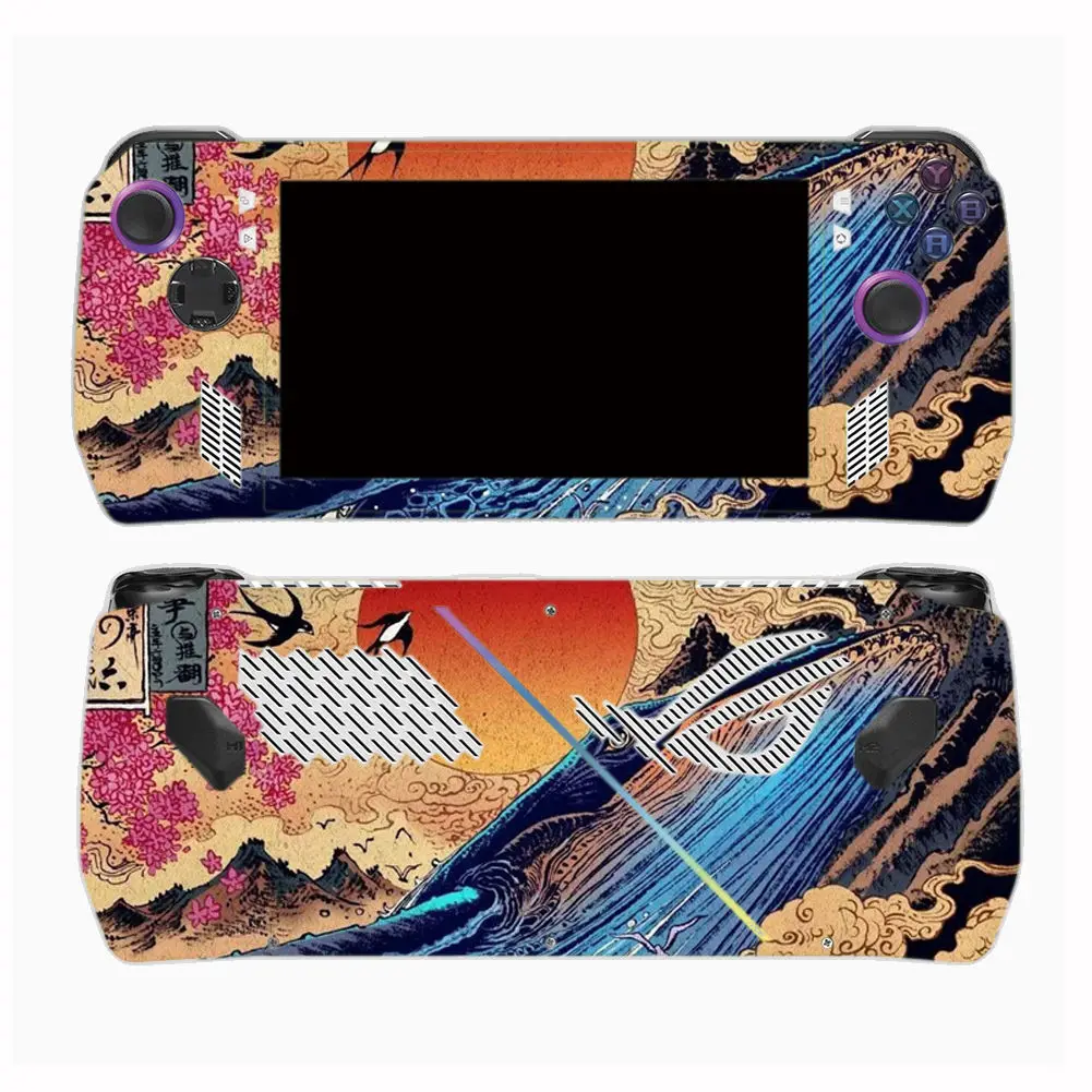 موجة كبيرة الجلد ملصقا غطاء لصائق ل ASUS ROG حليف وحدة التحكم حامي الجلد الفينيل