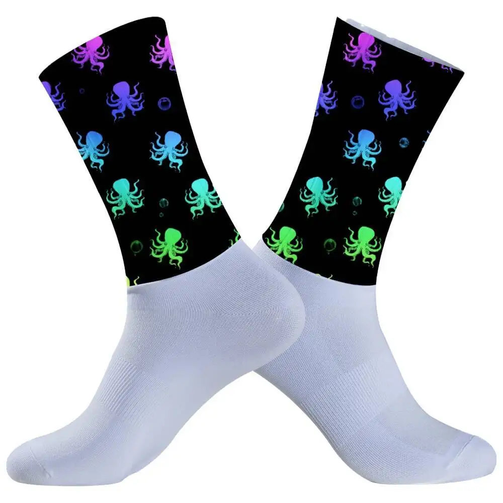 

2024, велосипедные гоночные носки для мужчин и женщин, профессиональные велосипедные носки, нескользящие дышащие велосипедные носки, компрессионные спортивные носки