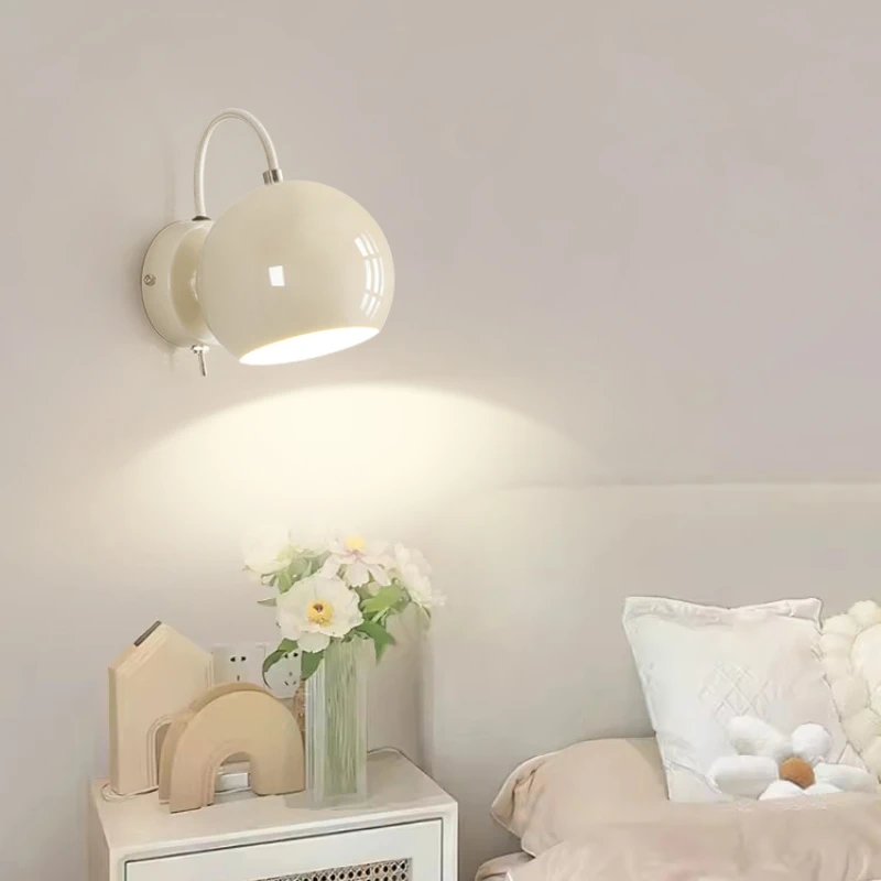 Bedside light modern, simple, adjustable angle magnetic suction bedroom background wall light