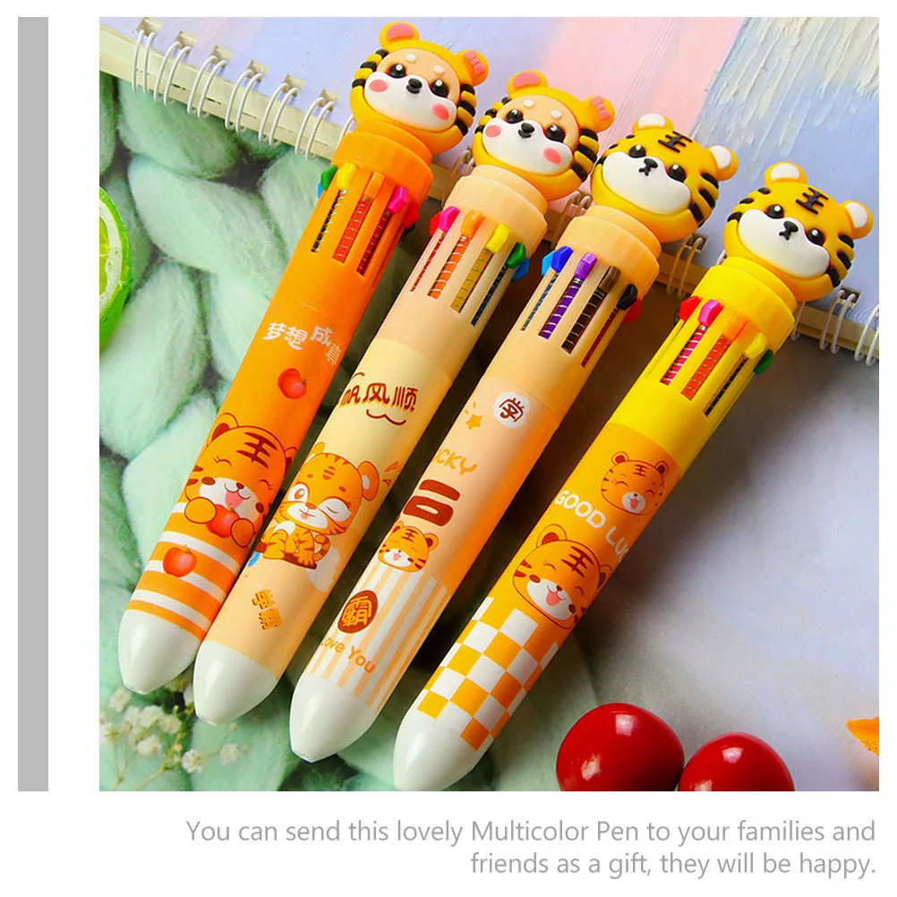 

8Pcs Colorful Ballpoint Pens Smooth Writing Experience Portable Compact Design for Travel Home School Use Kids Friendly