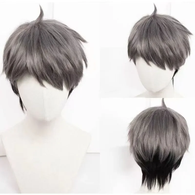 Wig Cosplay Anime Haikyuu Miya Atsumu miya, kostum voli kualitas tinggi, Wig pesta Halloween