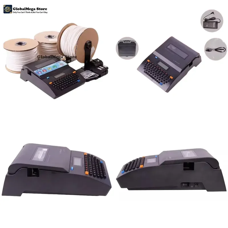 GlobalMega Store LK300 Number Tube Printer Heat Shrink Tube Marking Machine Computer Casing Marking Machine Line Coding