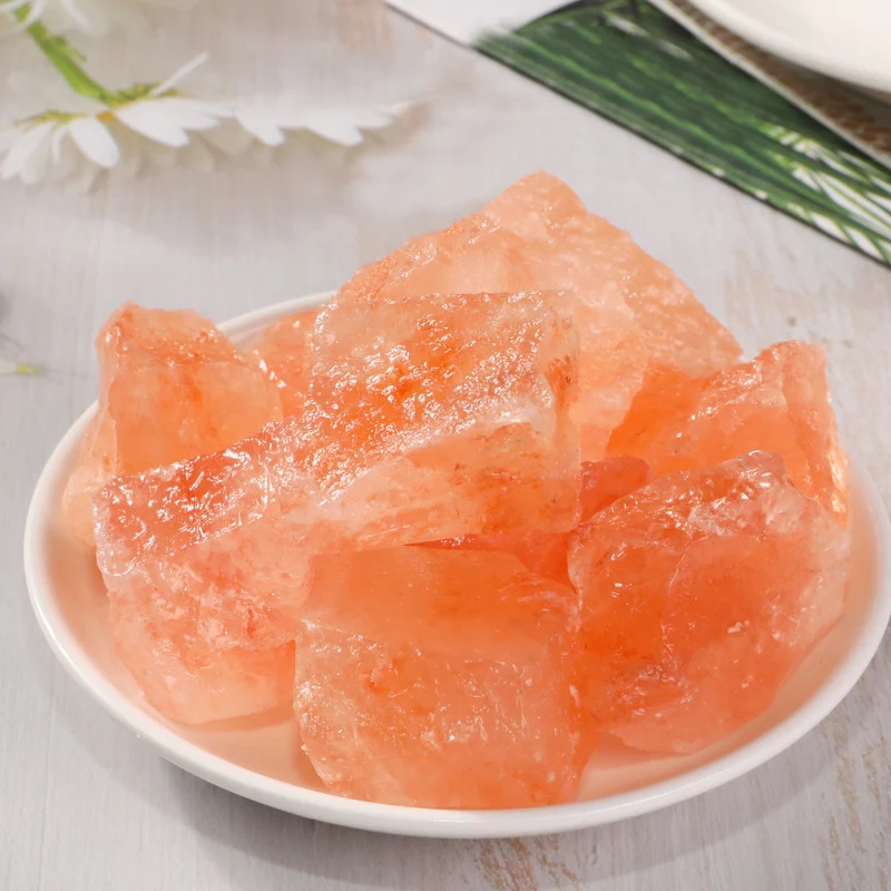 100g Natural Stone Orange Salt Healing Stone Natural Rocks Crystal Specimen for Home Decor