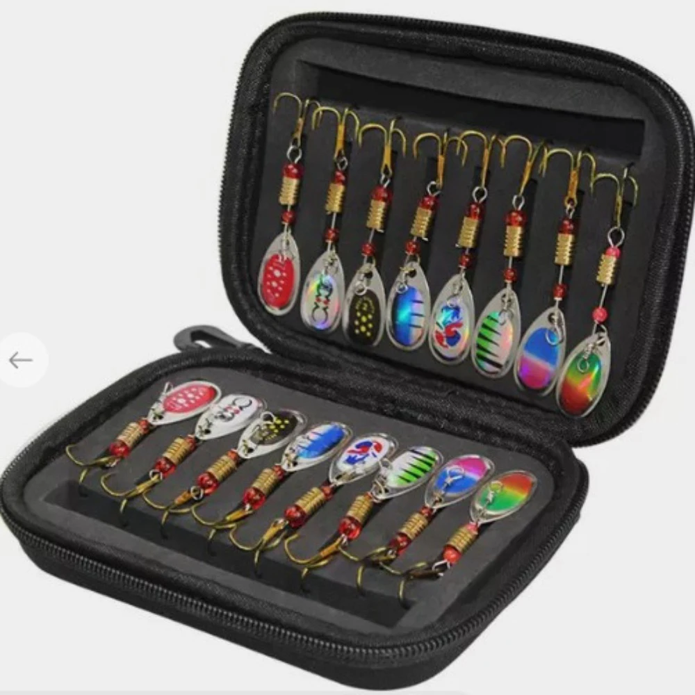 

Fishing Lure Set 16pcs Metal Spoon Spinner Spoonbait Crankbaits Wobblers Artificial Bait for Pike Crochet Kit Newest