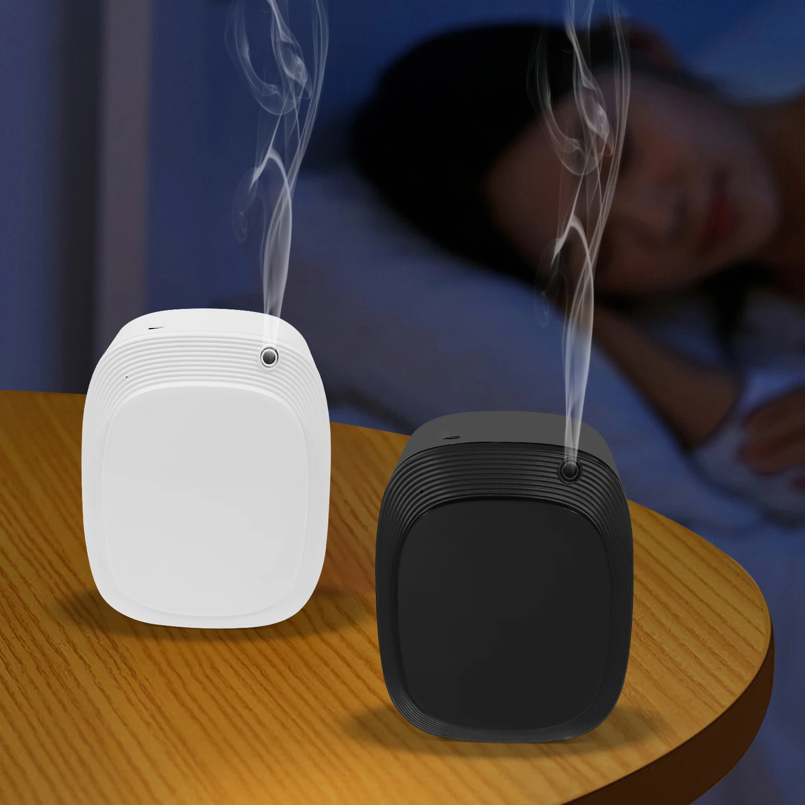 Smart Portable Scent Machine Mini Desktop Scent Diffuser Type-C Scent Air Machine with Display for Home Bathroom Air Deodorizati