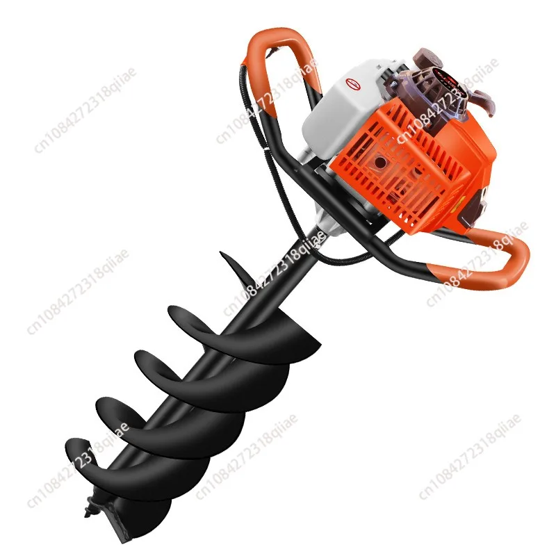 Hole Digging Machine Small high-power Tree Planting Digging Machine Hole Piling Machine Two-stroke Gasoline Ground Drill