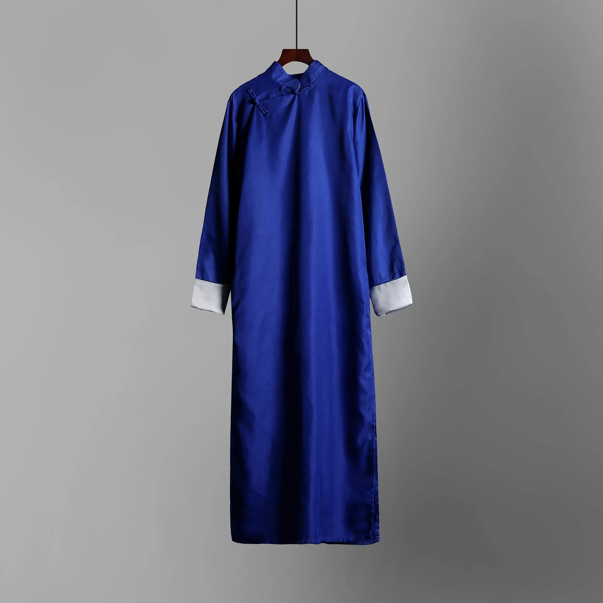 بدلة تونيك صينية كروسستالك فساتين الماندرين التقليدية للرجال سترة طويلة أداء الجناح تشون كونغ فو #4