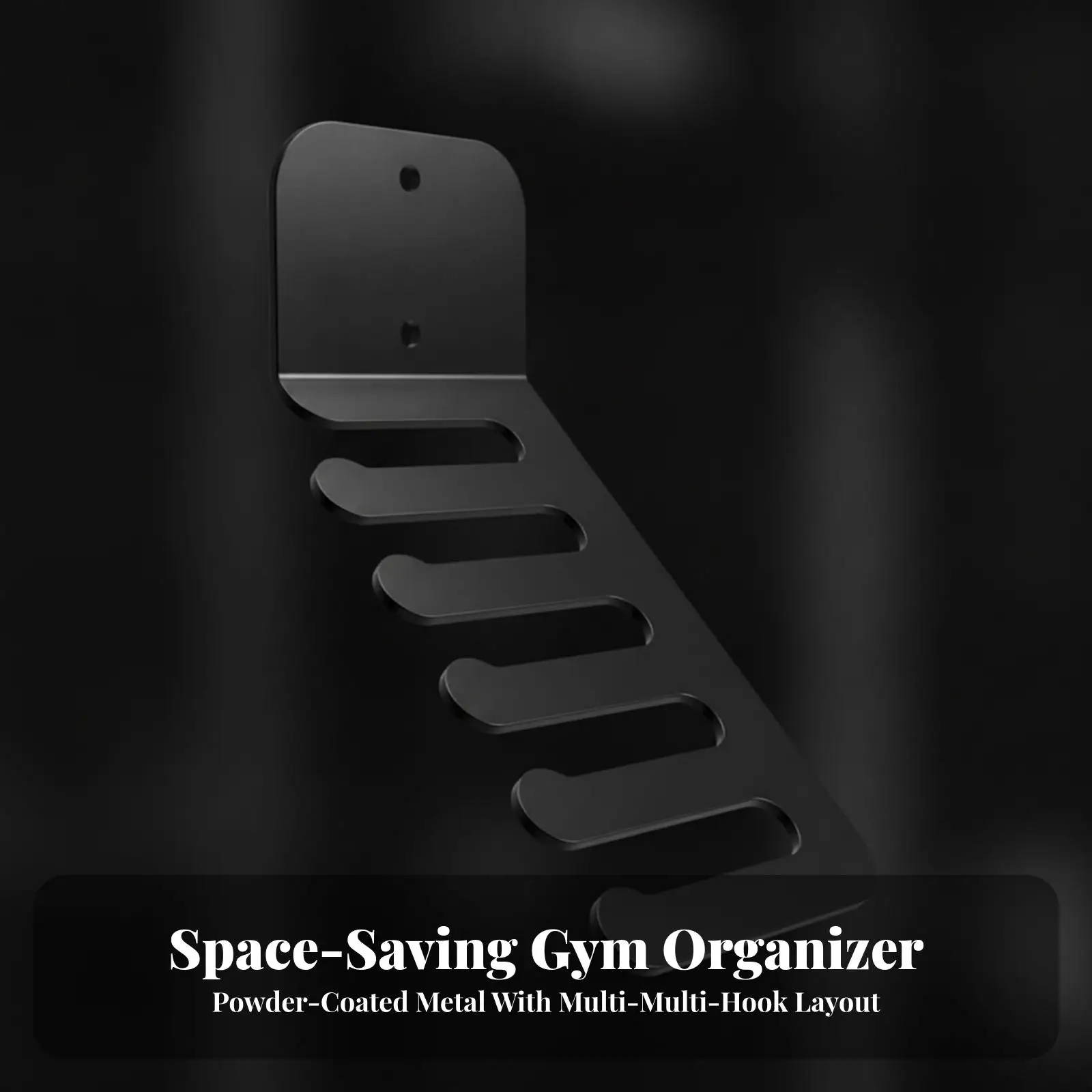 Space Saving Steel Hanger Rack for Gym Gear Storage Rack for Wall Mount Installation