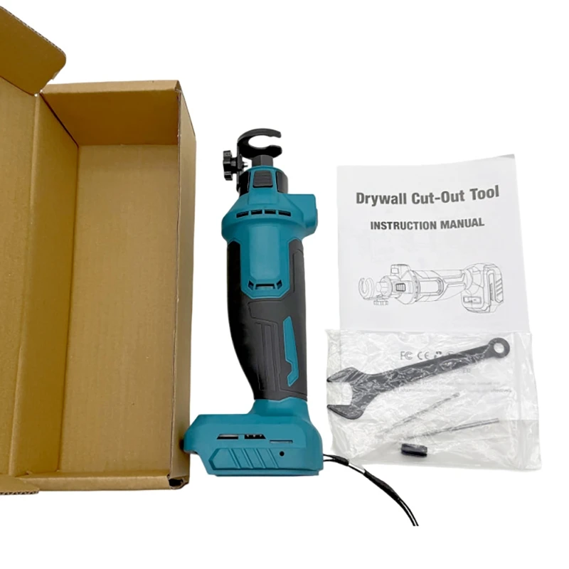 Electric Drywall Cut Out Tool For Dewalt Makita Battery 3 Speed Cutting Woodworking Brushless Rotary Saw Sheetrock Tool 30000RPM view 4