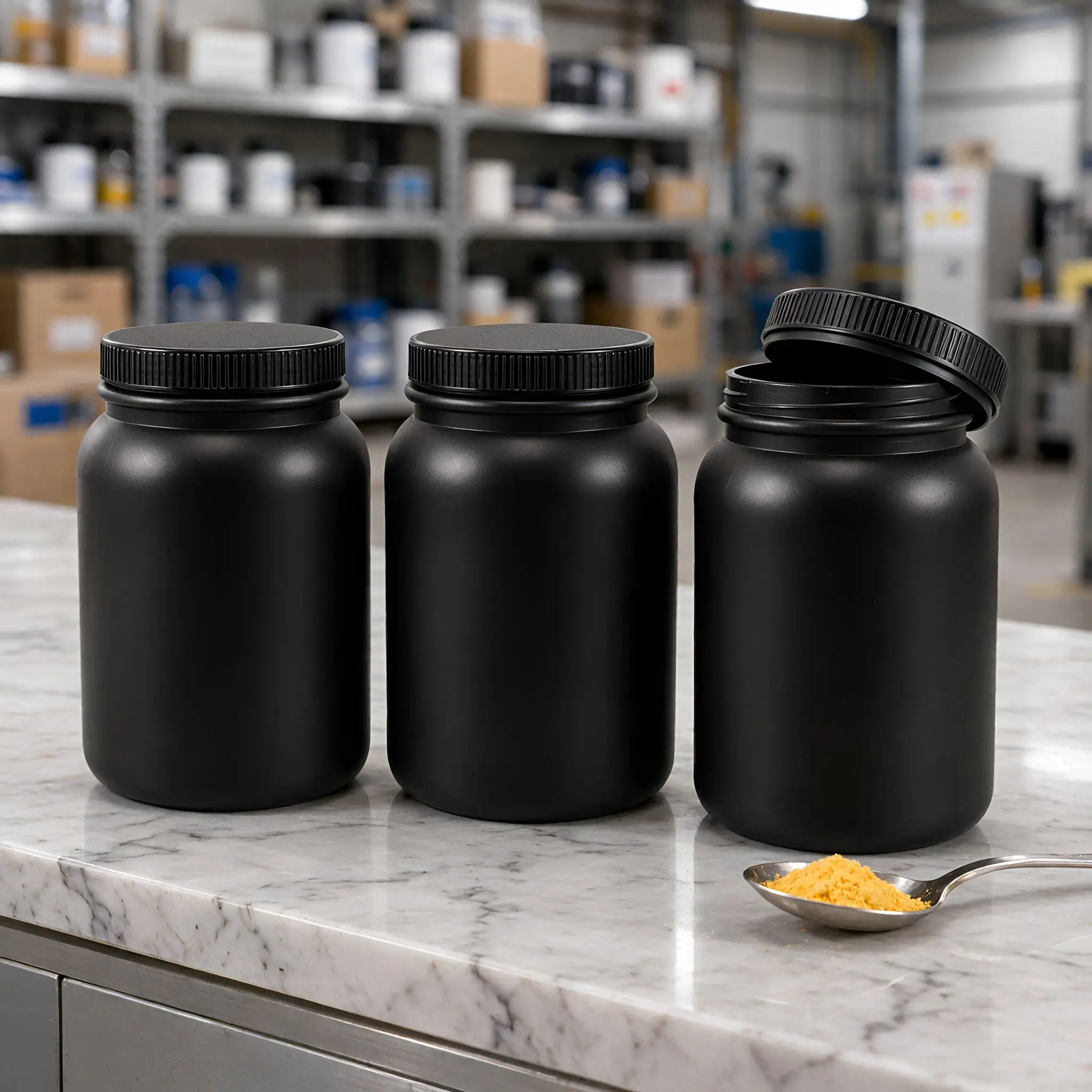 3Pcs Lightproof Sample Bottles Black Hdpe Leakproof Laboratory Chemical Storage Container Large Dispensing Bottle