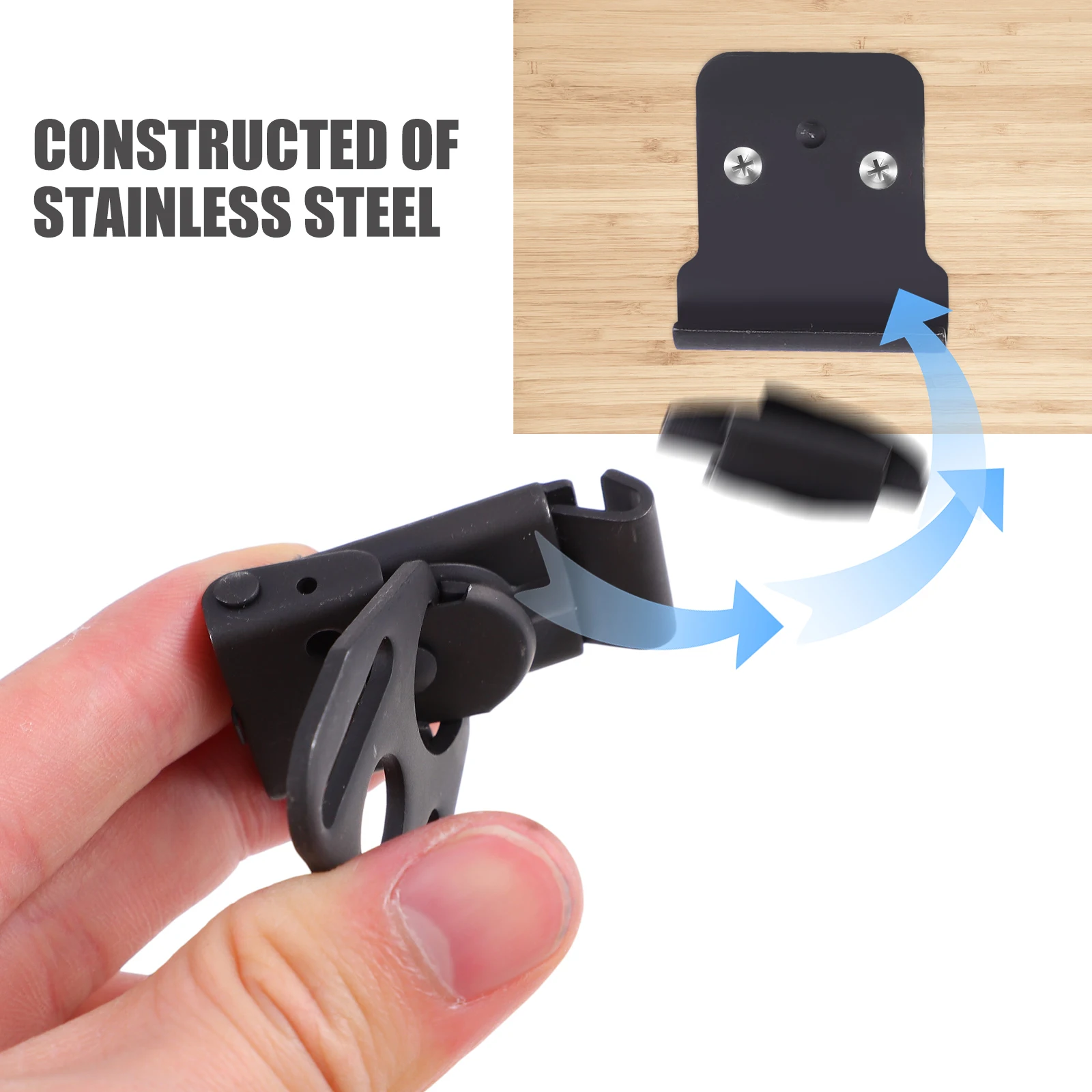 

Stainless Steel Spring Loaded Twists Latch Clamp Mount for Boxes Cabinets Cases Flight Wooden Packing Lock Twists Latch