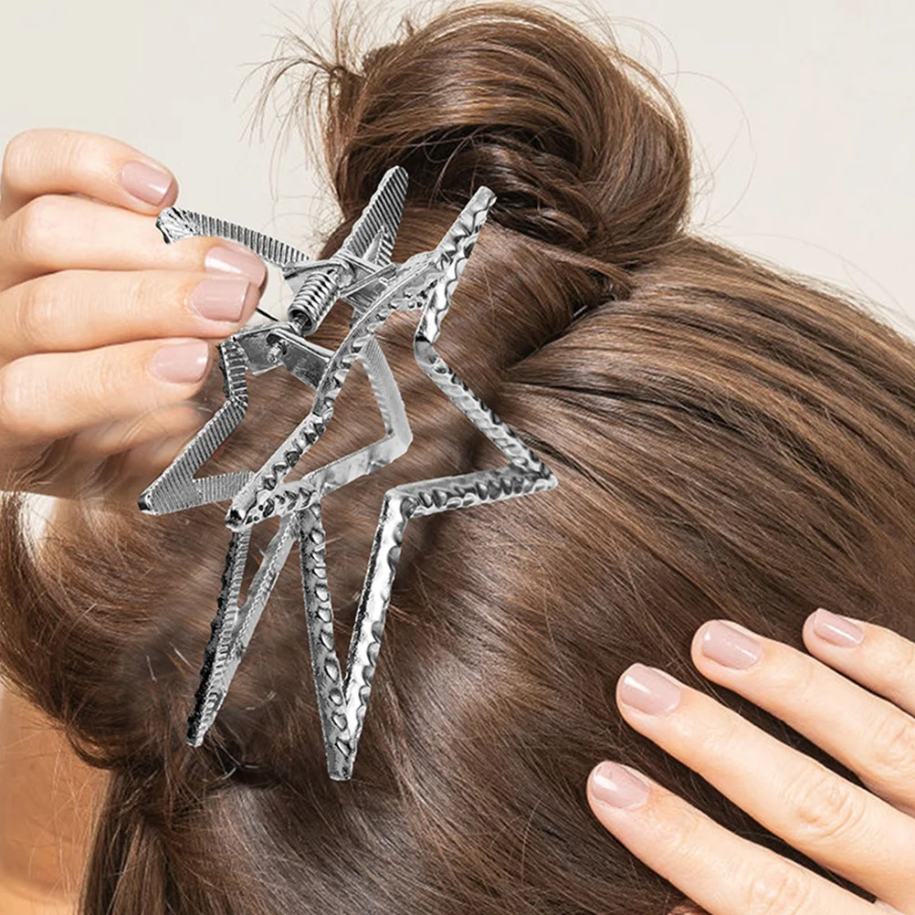 

4Pcs Star Hair Claw Clips Metal Decorative Small Jaw Clips for Women Party Wedding Everyday Hair Accessories Small Claw Clip