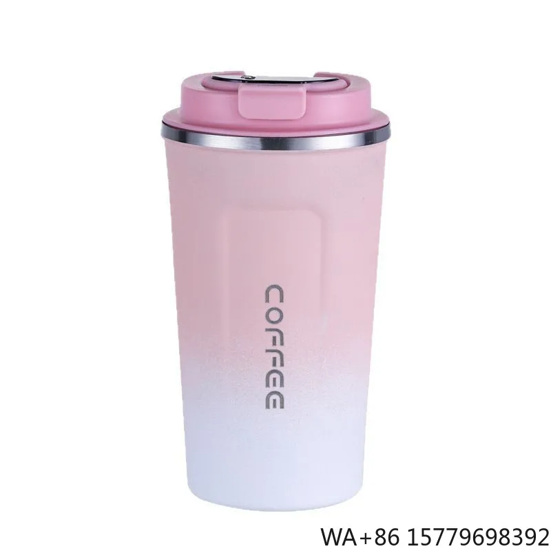 Stainless Steel Car-mounted Portable Gift Cup Coffee Mug Anti-drop Feature Customizable Modern Smart Contoured Vacuum Insulated