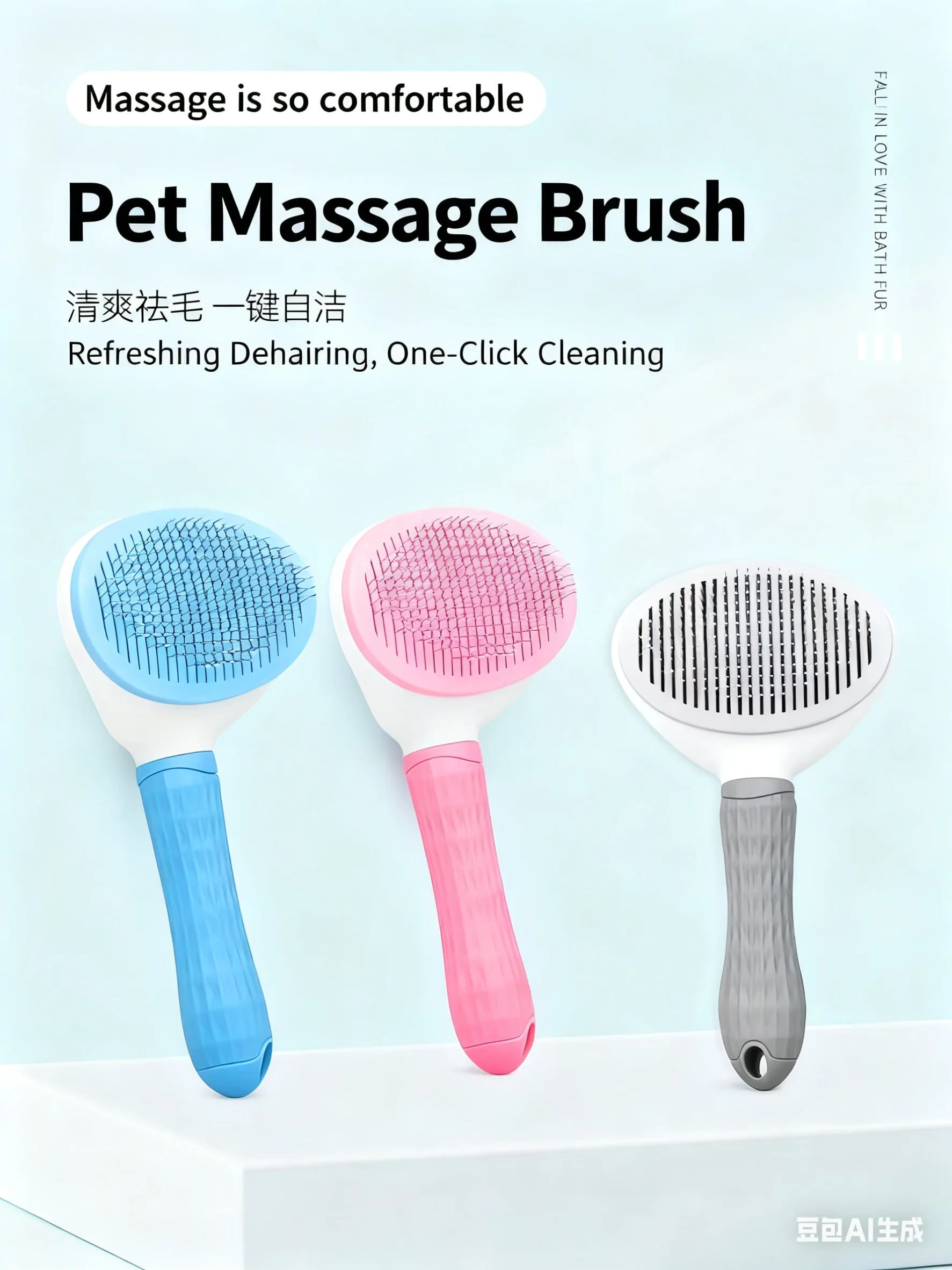 

Pet comb Cleaning cat comb Massage hair removal Stainless steel needle Opening knot Hair removal cat hair comb