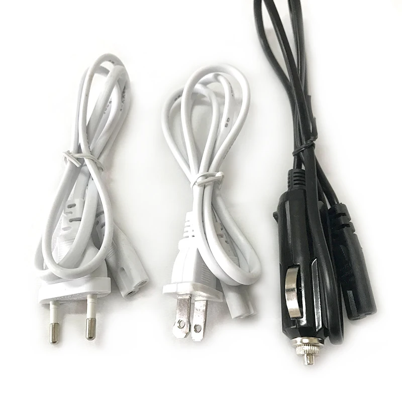 EU US Car Plug Wire Electric Lunch Box Power Cord Adapter Replace Accessories 220V 110V 24V 12V Food Warmer Container Cable 80cm