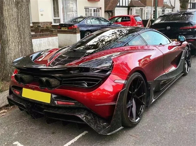 Amortecedor traseiro estilo M de fibra de carbono semi de alta qualidade para McLaren 720S Spider Coupe Body Kit vendas diretas da fábrica