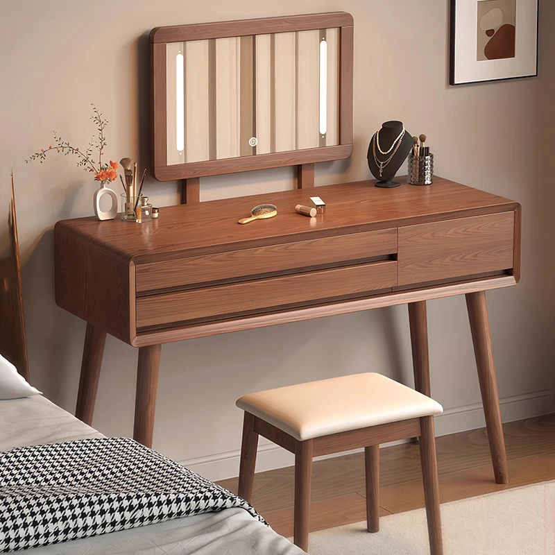 

Wood Vintage Vanity Table Drawers European Bedroom Closets Dressing Table Beauty Makeup Storage Vestidores Postmodern Furniture