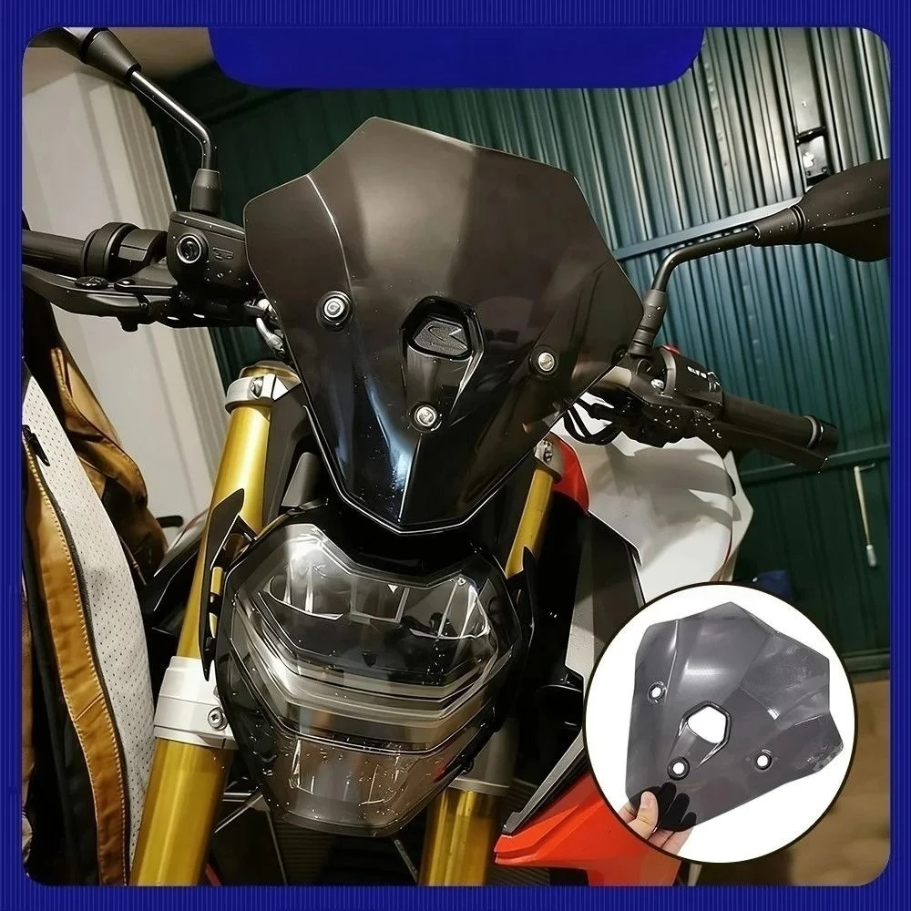

For BMW F900R 2020-2024 competitive windshield with raised front windshield deflector cover and fixed wing windshield bracket