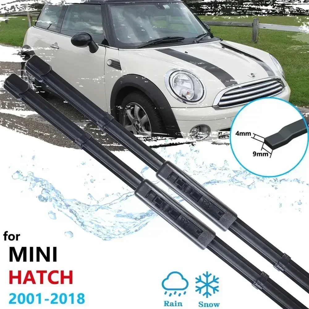 For Mini Hatch Cooper Hatchback R50 R53 R56 F56 2001~2018  Windshield Wipers Car Accessories 2002 2009 2010 2017 Car Wiper Blade