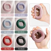 Finger Gripper Ring Silicone Hand Muscle Strengthener Ring Wrist Finger Trainer Exercise Carpal Expander Workout Fitness Device