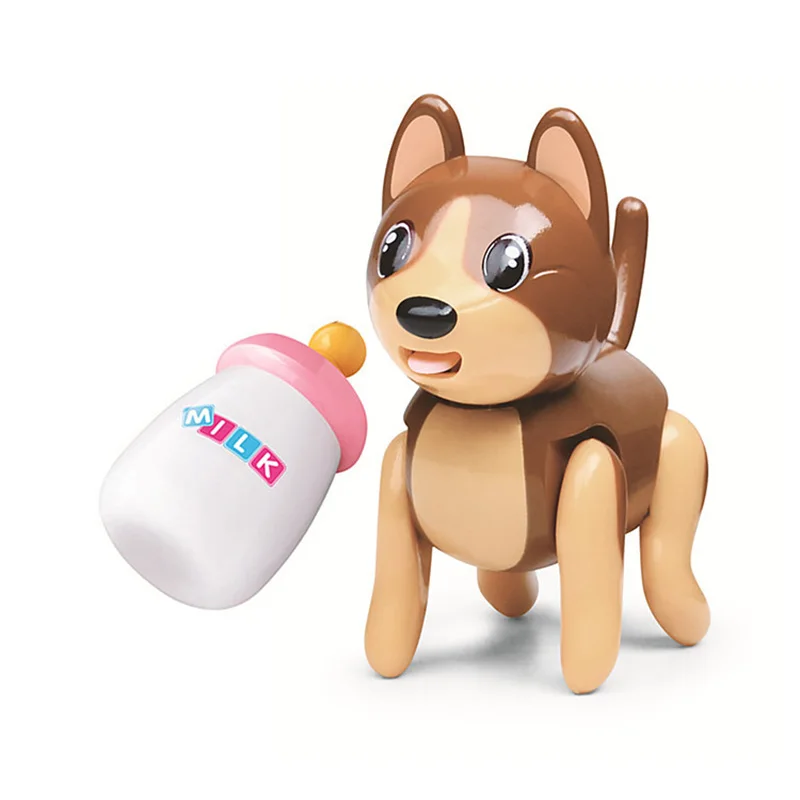 Interactive Dog Electronic Cat Pet Sucking Milk Baby Puppy Stick Tongue Out Drink Milk Electric Animal For Kids Birthday Gift