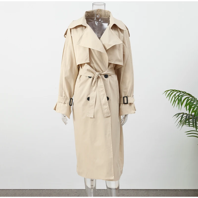 Solid Laepl Lace Up Trench Coat Women Fashion Full Sleeve Waist Cinching Short Windbreak 2026 New Autumn Office Commute Outwear 48 S55d1cf1303db4790aa2e0c27ea085531i