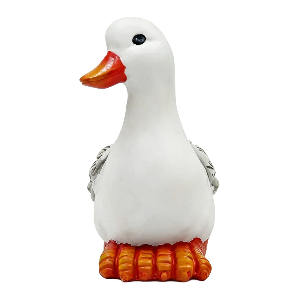 Duck Garden Ornament Resin Animal Statue Outdoor Decor for Yard Patio Balcony Farmhouse Home Decoration For sculpture 9 14 17cm