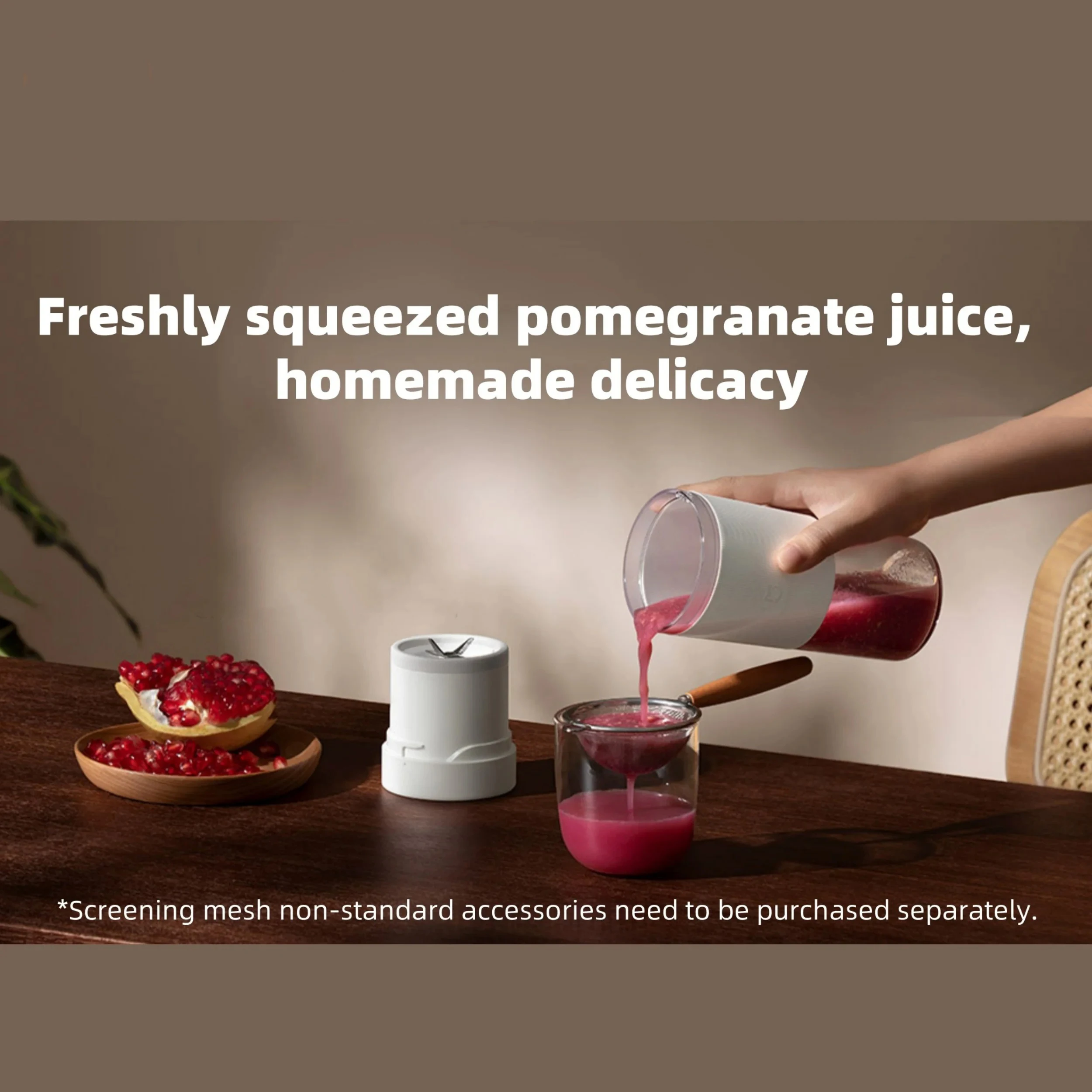 Mijia Portable Juicer 2 Fruit Automatic Juicer Type-C Charging Automatic Rinse Household 300ML Capacity Juicer image 4