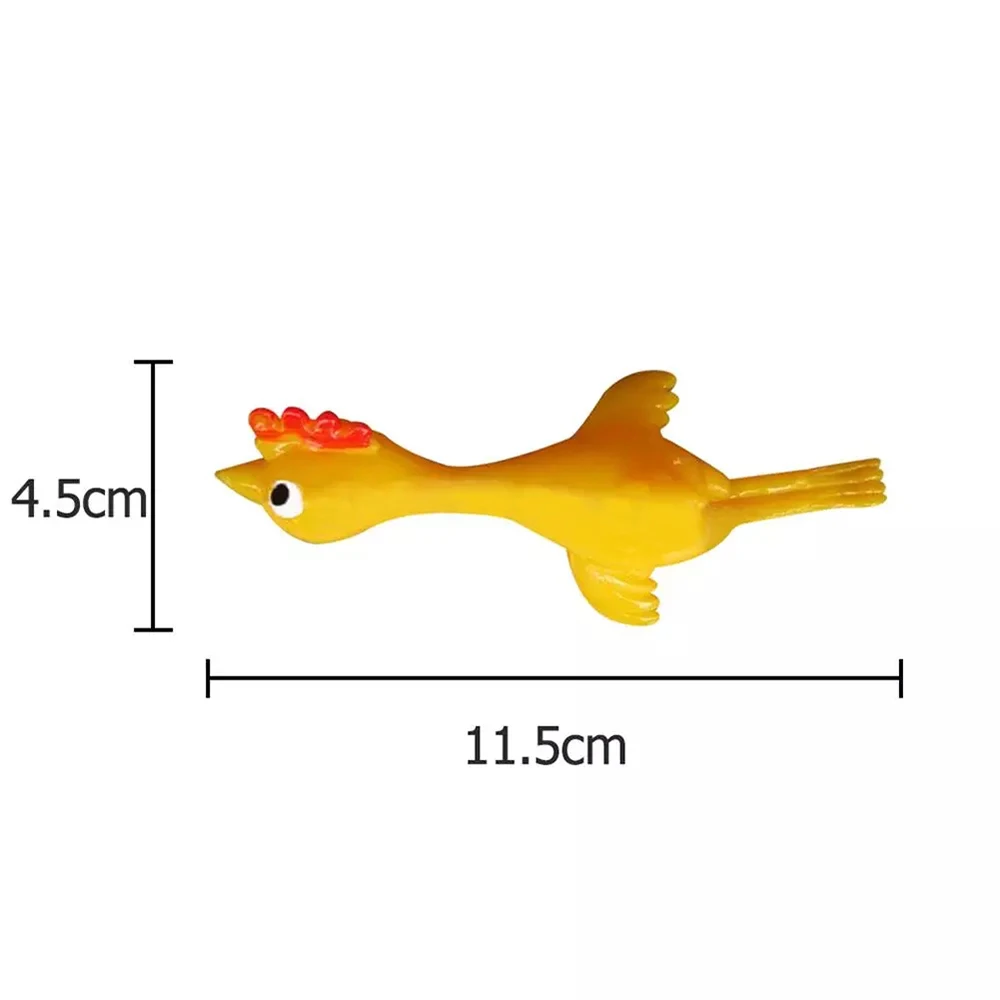 Bavaglio divertente Elastico volante Catapultato Pollo Scherzo pratico Giocattoli Giocattoli per dita Espulsione Turchia