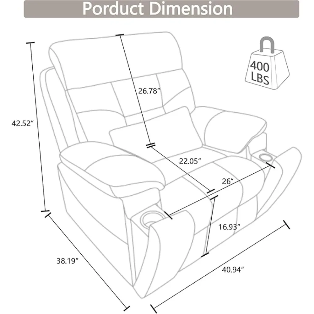 Dual Motor Chenille Lift Recliner Chair for Adults,Massage Heating,Infinite Position,Cup Holders,Side Pockets,Living Room Chairs