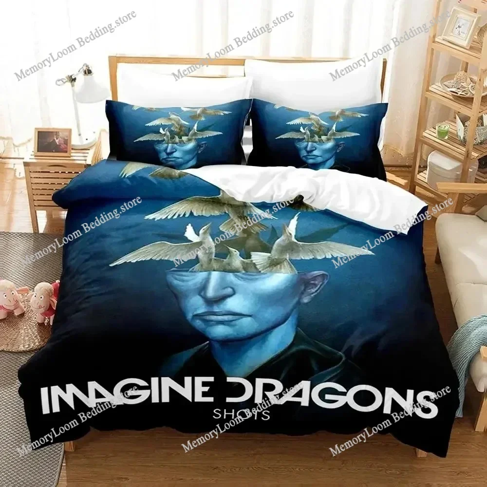Imagine Dragons Album Bedding Set Single Twin Full Queen King Size Bed Set Aldult Kid Bedroom Duvetcover Sets bed sheet set 2025