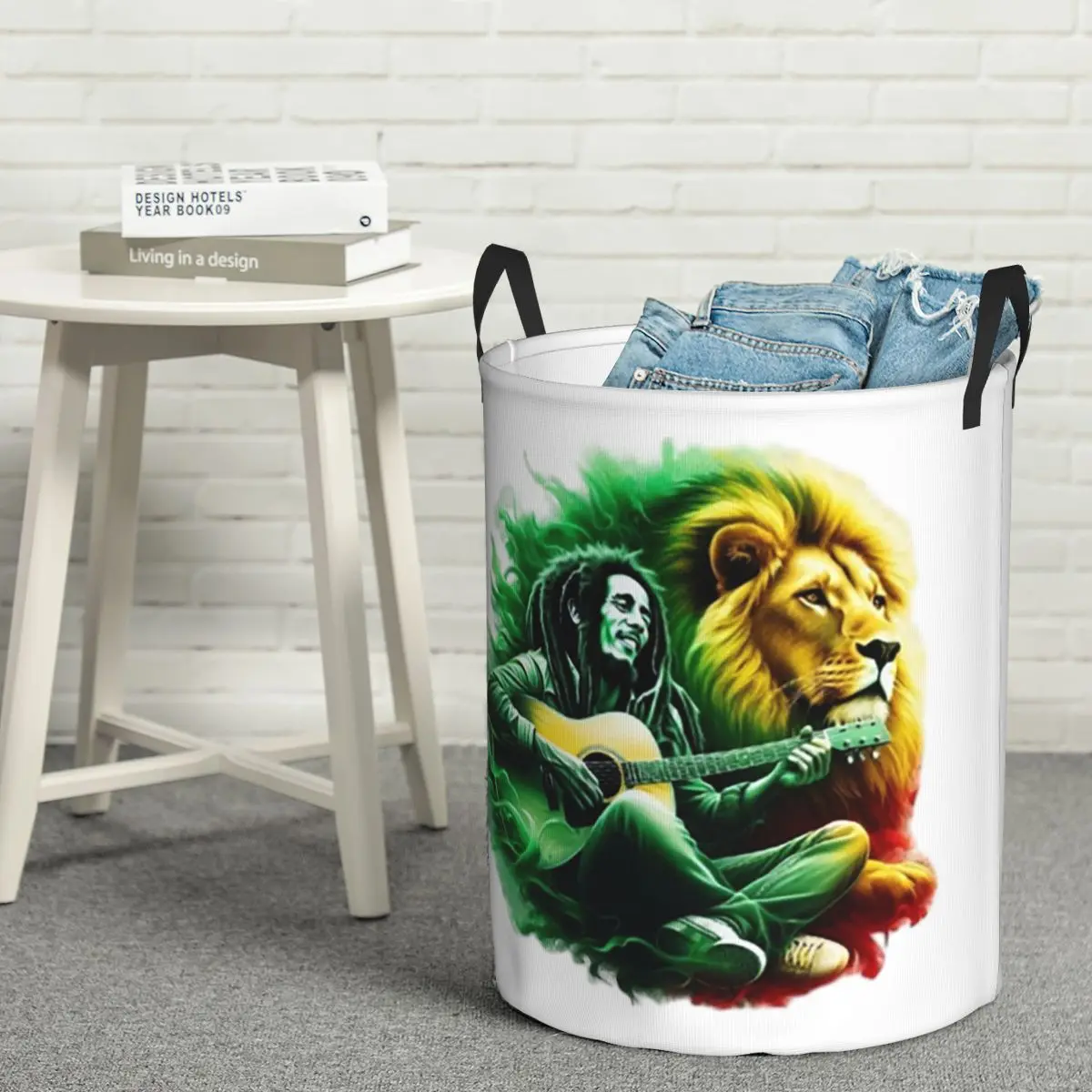 

Laundry Collector Bob Marley One Love Foldable Laundry Basket Large Storage Baby Washing Basket Home Organizer