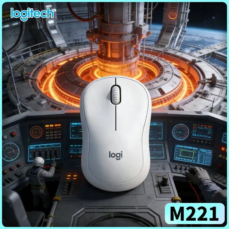 Logitech M221 Wireless Silent Mouse - 1000 DPI Sharp Sensor, USB Nano Receiver, Soft Clicks, Home Travel Routines