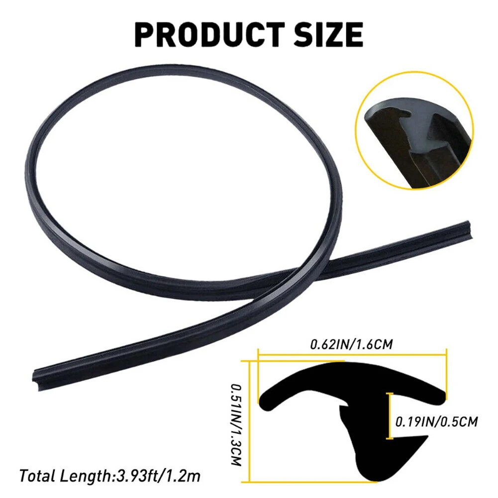 Auto Rubber Strip 120cm Car Windshield Guide Strip For Hood Wind Guide Trim For Honda Civic 2006-2011 73150-SNA-003