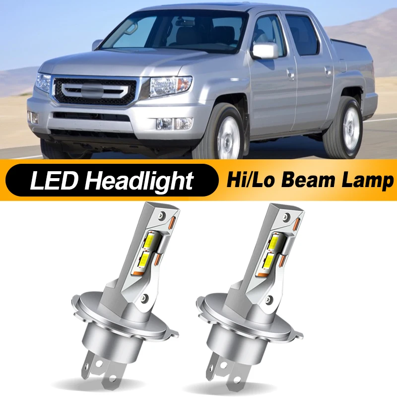 

1/2X H4 9003 LED Hi/Lo Beam Headlight for Honda HR-V 2007-2018 Ridgeline 2006-2014 Accord IV V 1990-1996 Super Bright Bulb White